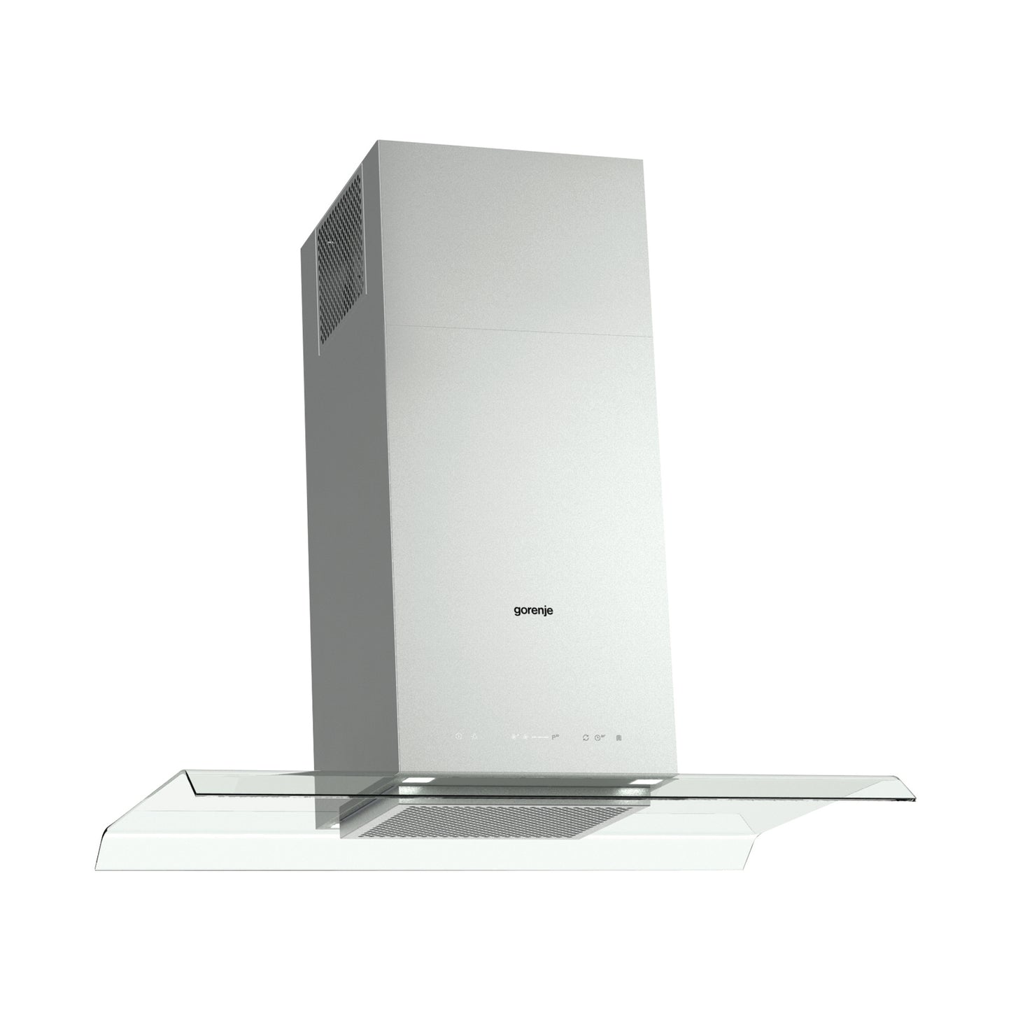 GORENJE Island Hood 90Cm 650 M3/H Glass & Inox