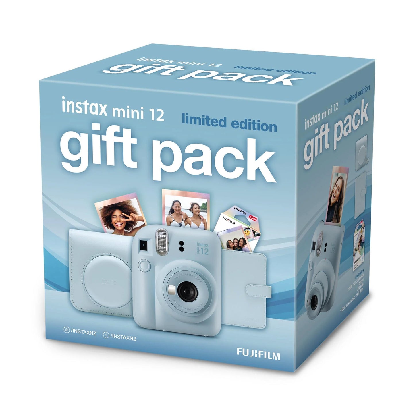 INSTAX MINI 12 CAMERA - BLUE+ (Mini Film 1Pk+Bag+Album)