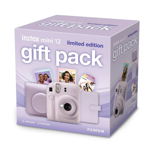 INSTAX MINI 12 CAMERA - PURPLE+(Mini Film 1Pk+Bag+Album)