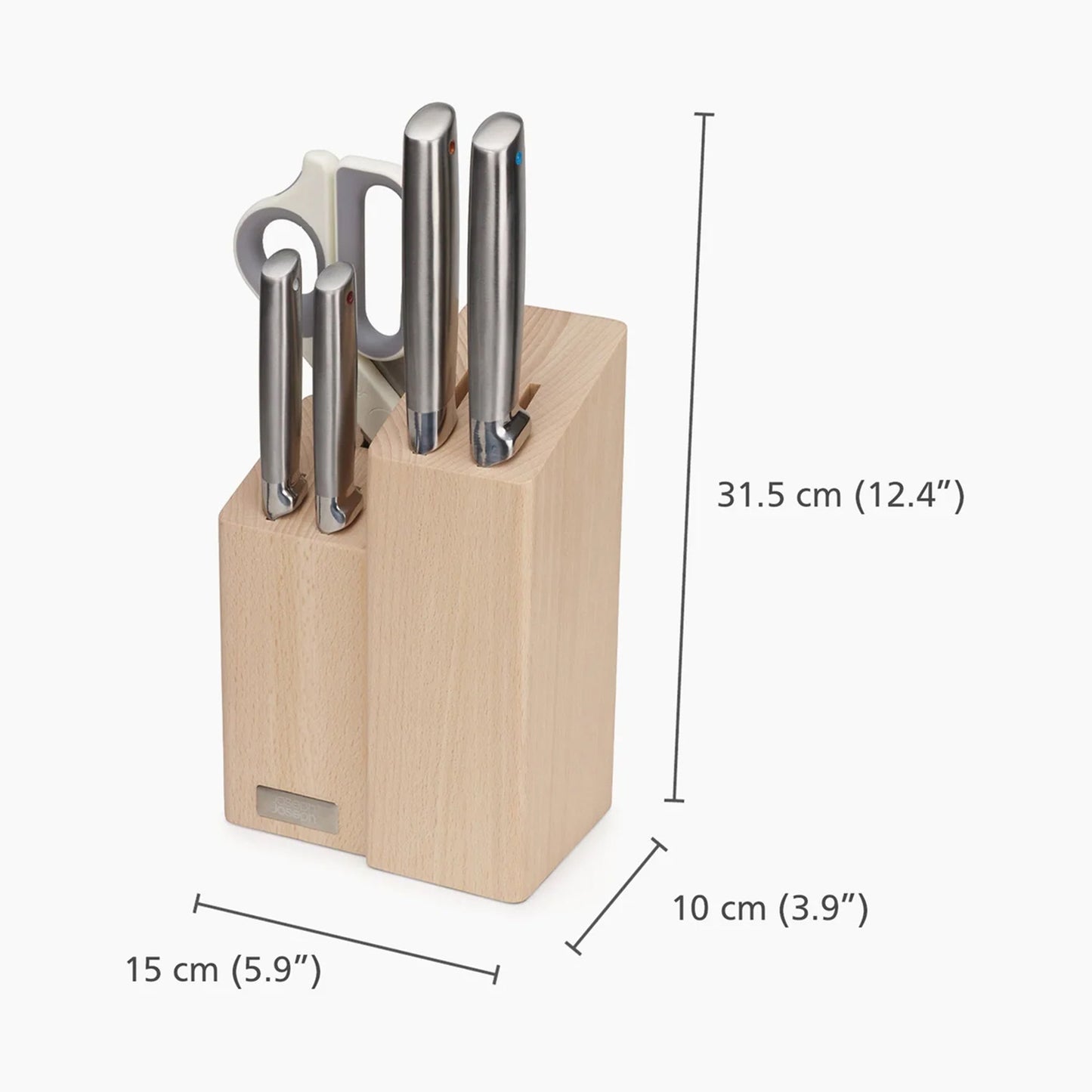 Elevate fusion 5pcs knife & scissor block