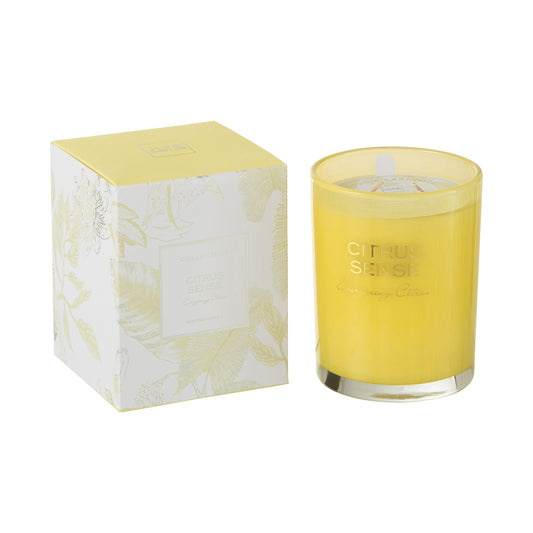 CITRUS CANDLE WAX YELLOW L-70H (10x10x12.5cm)