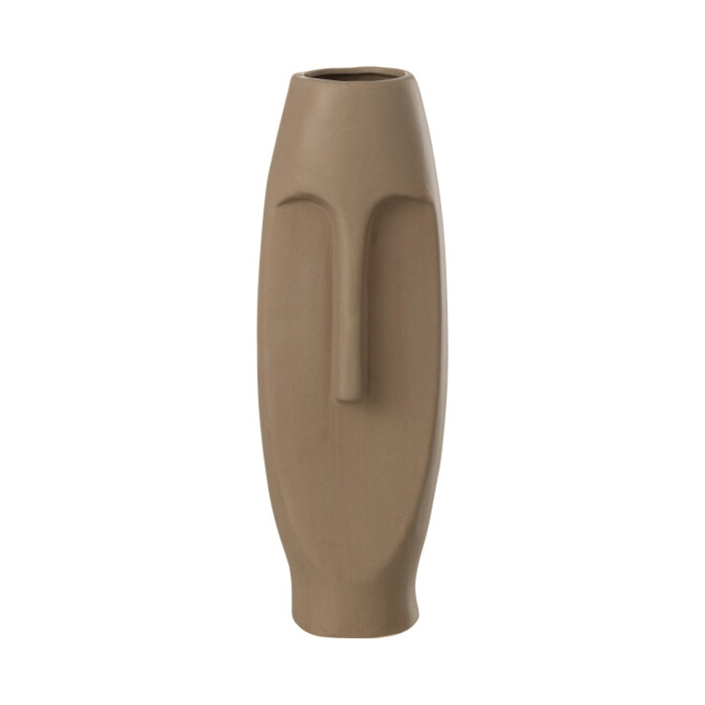 FACE VASE TERRACOTTA MARR S (12.5x11.5x37cm)