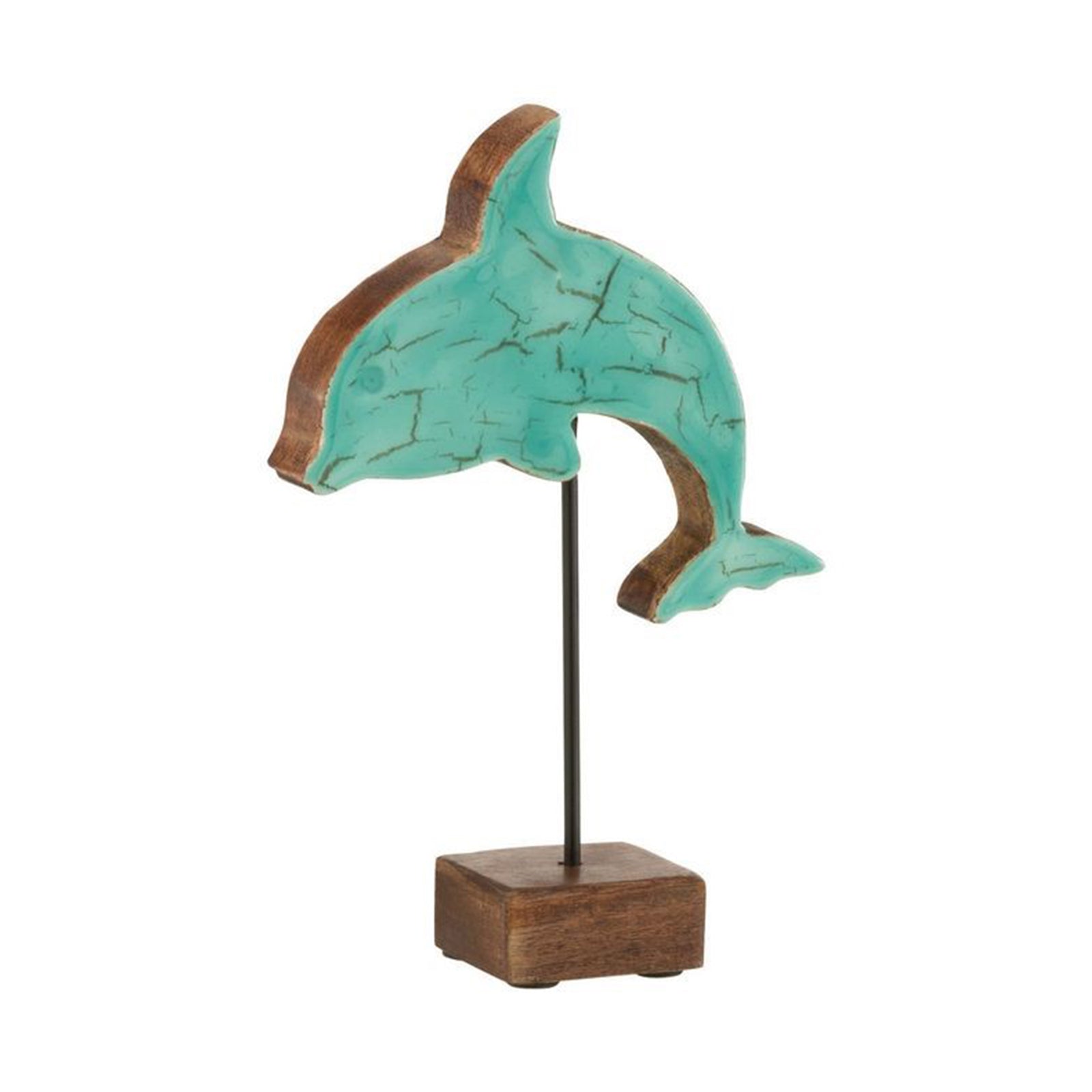 DOLPHIN ON STAND MANG AZUR S (14x21x5cm)