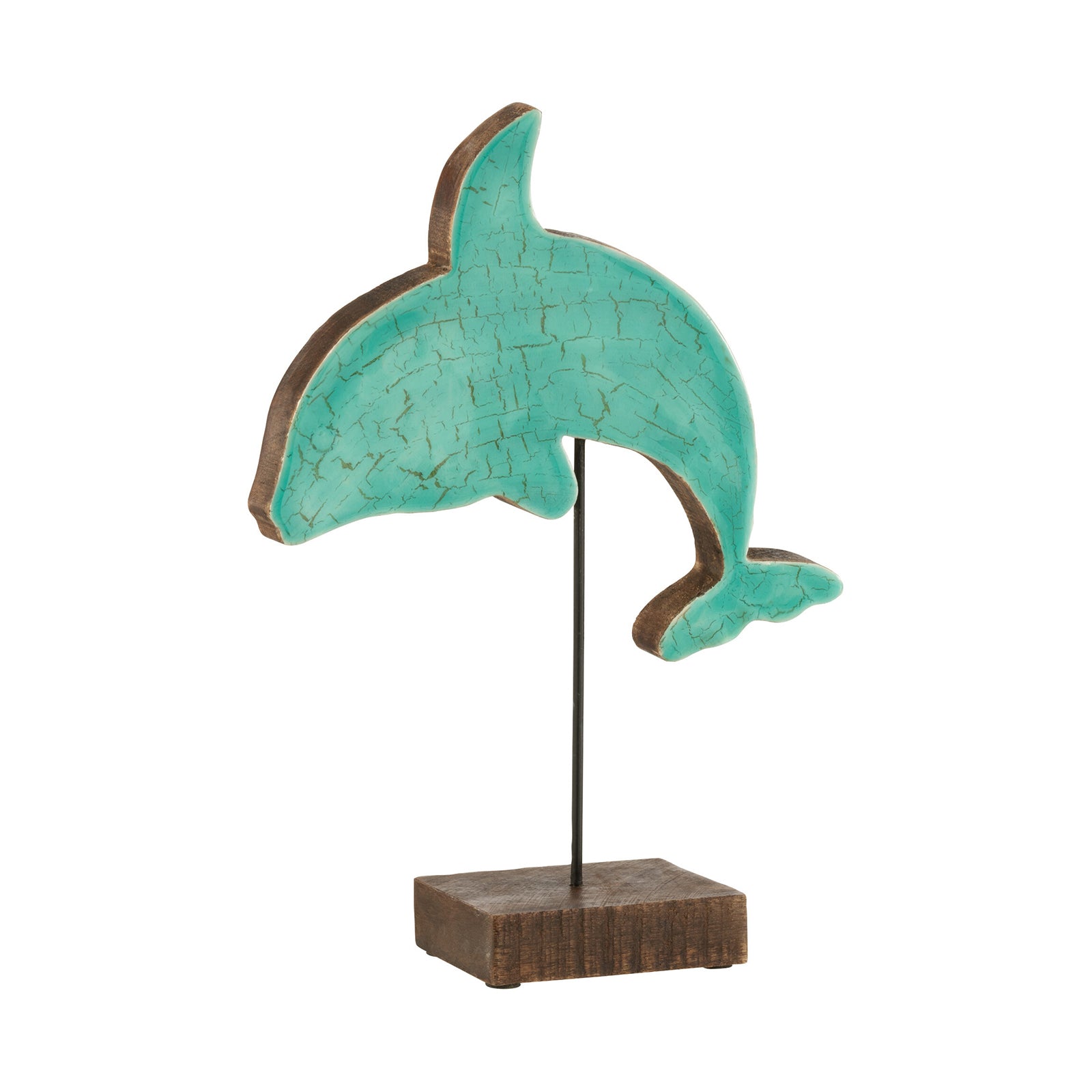 DOLPHIN ON STAND MANG AZUR L (22x32x7.5cm)