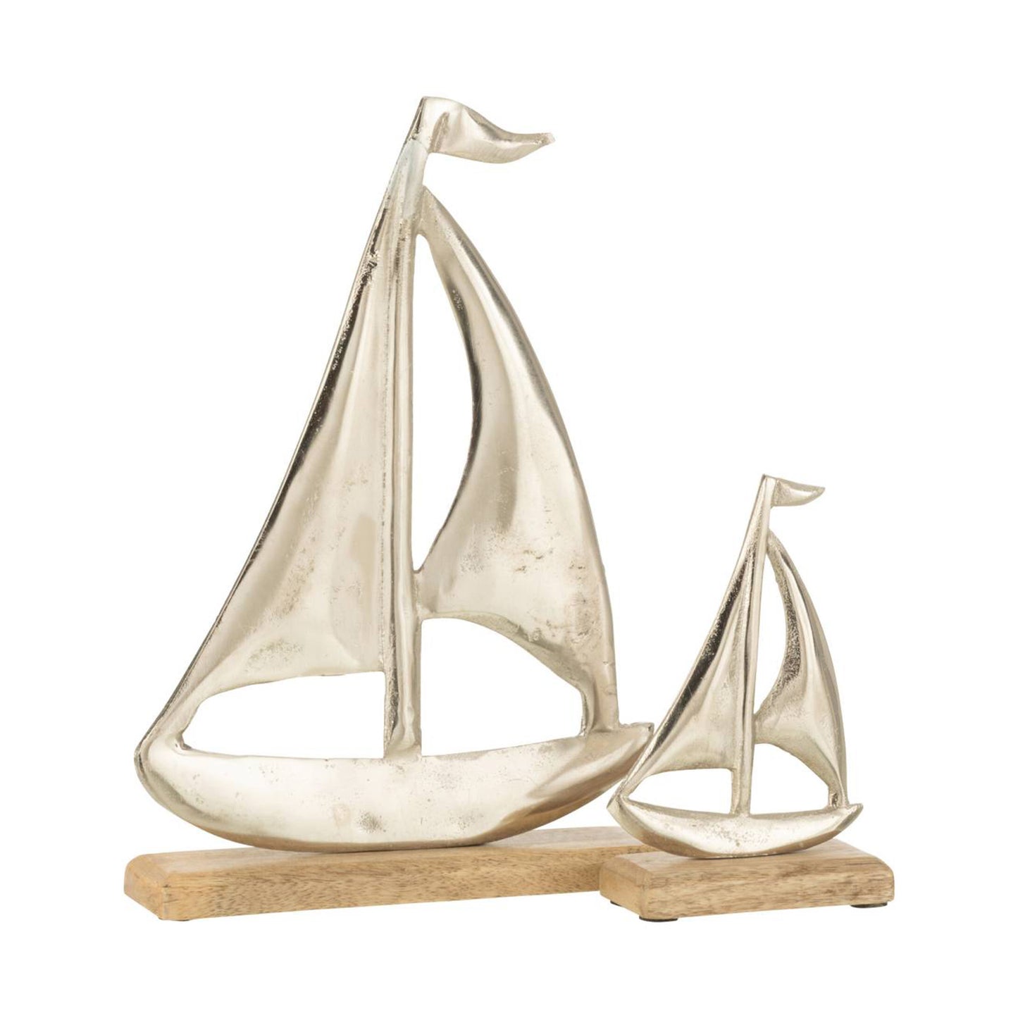 BOAT S/BASE ALU SILVER/NAT S (16x10x5cm)