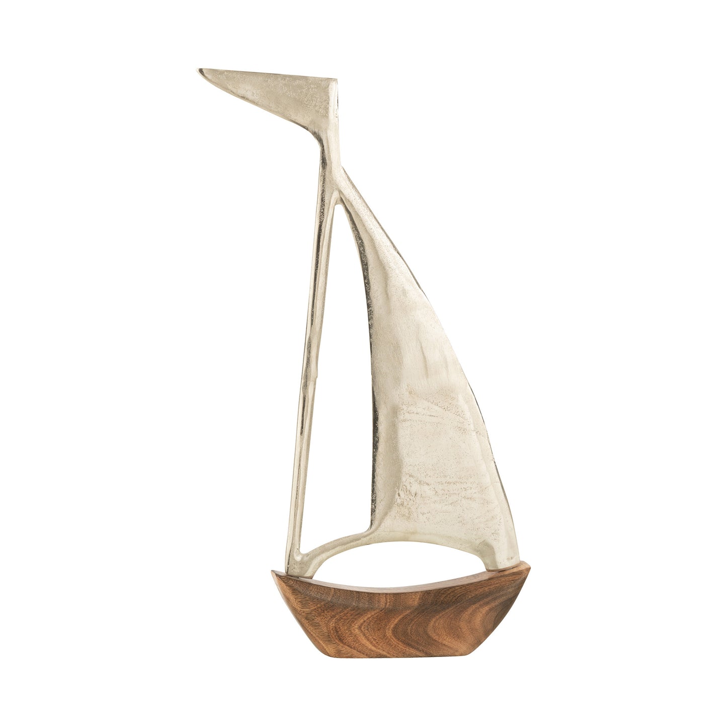 BOAT ALU/MANG SILVER/NAT S (60x31x4cm)