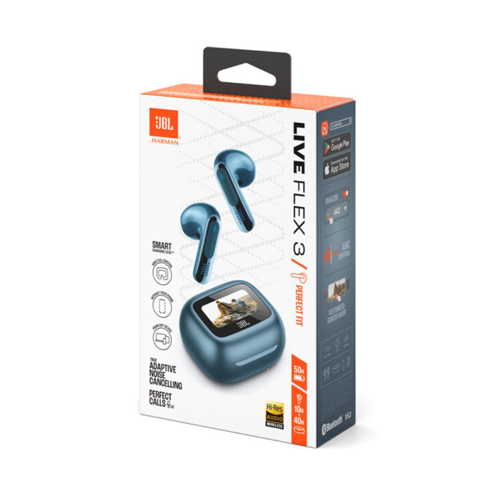 JBL Live Flex 3 True wireless noise-cancelling - Blue