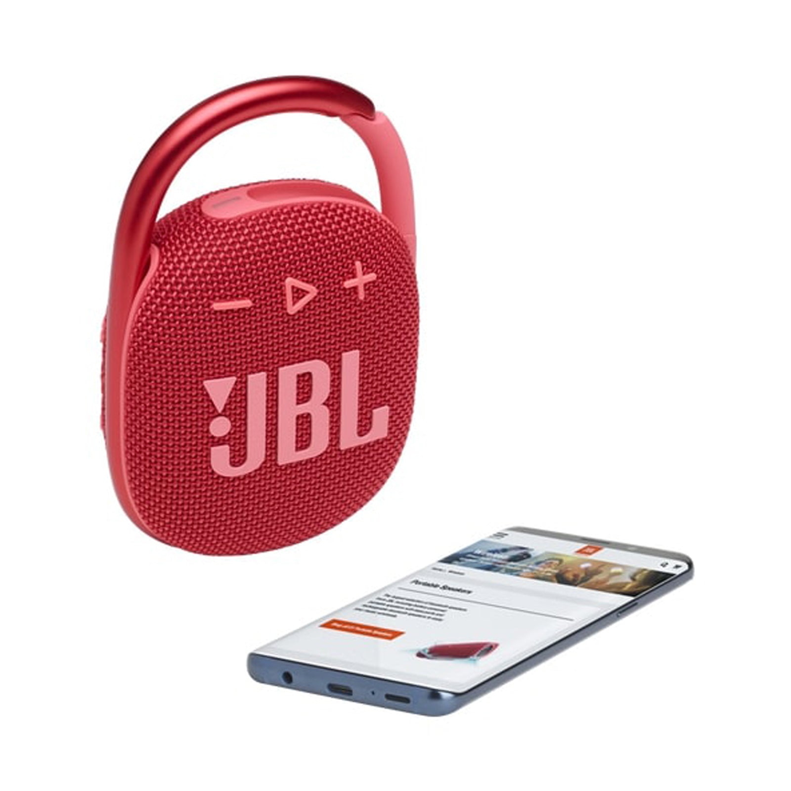 JBL Clip 4  Portable Speaker Bluetooth, Waterproof-RED