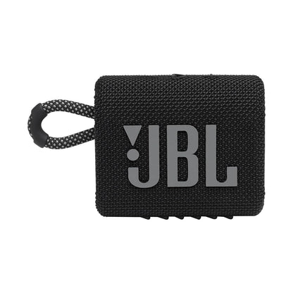 JBL Go 3 Portable Speaker with Bluetooth, Waterproof - Black