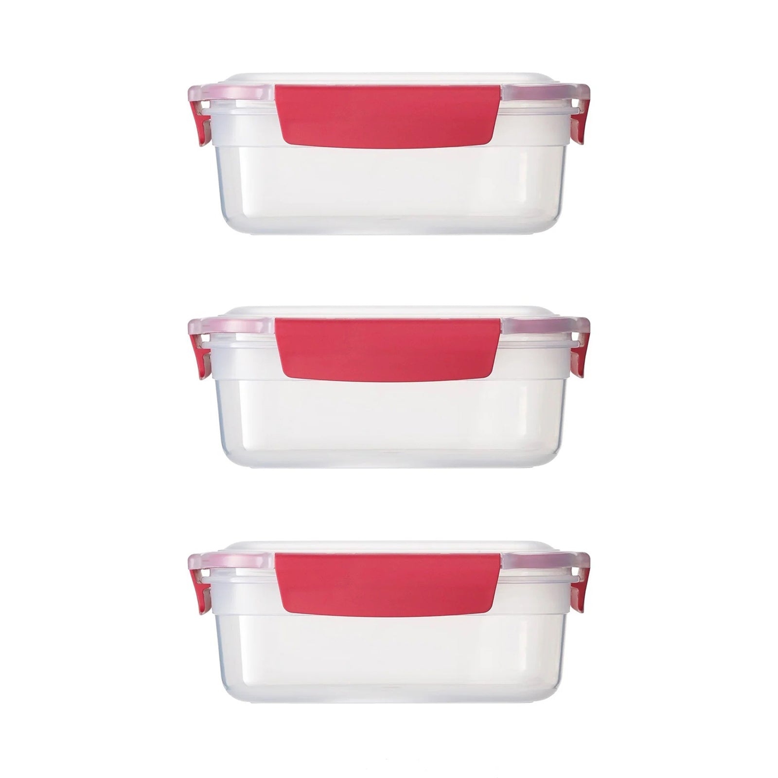 NEST LOCK 3 PIECE CONTAINER SET (3*1.1L) RED