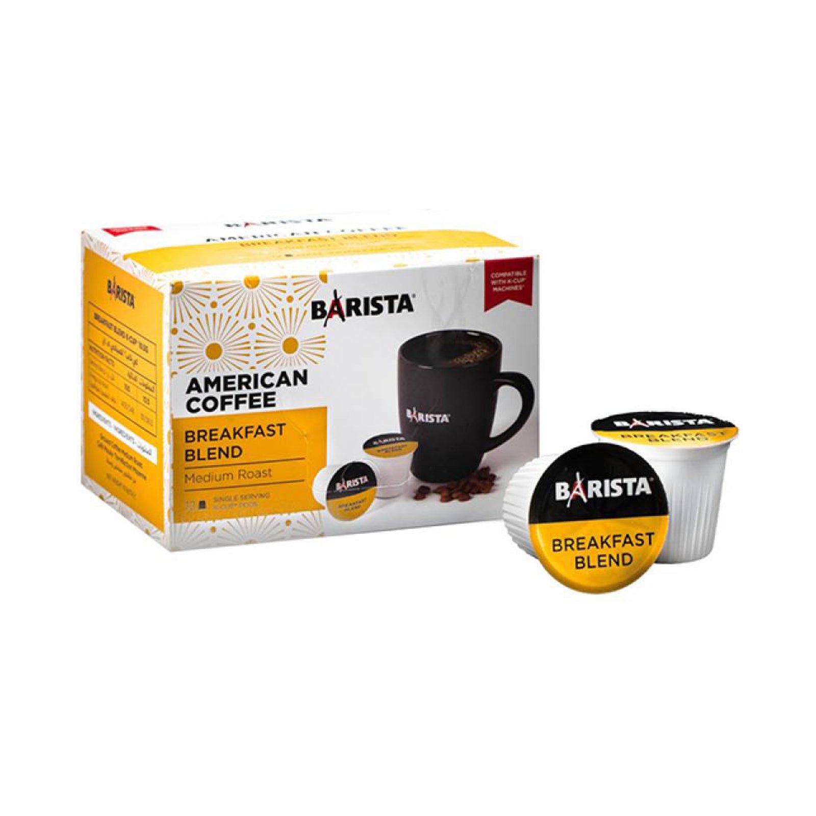 Barista K-Cup Breakfast Blend – American Coffee 12 Caps/box