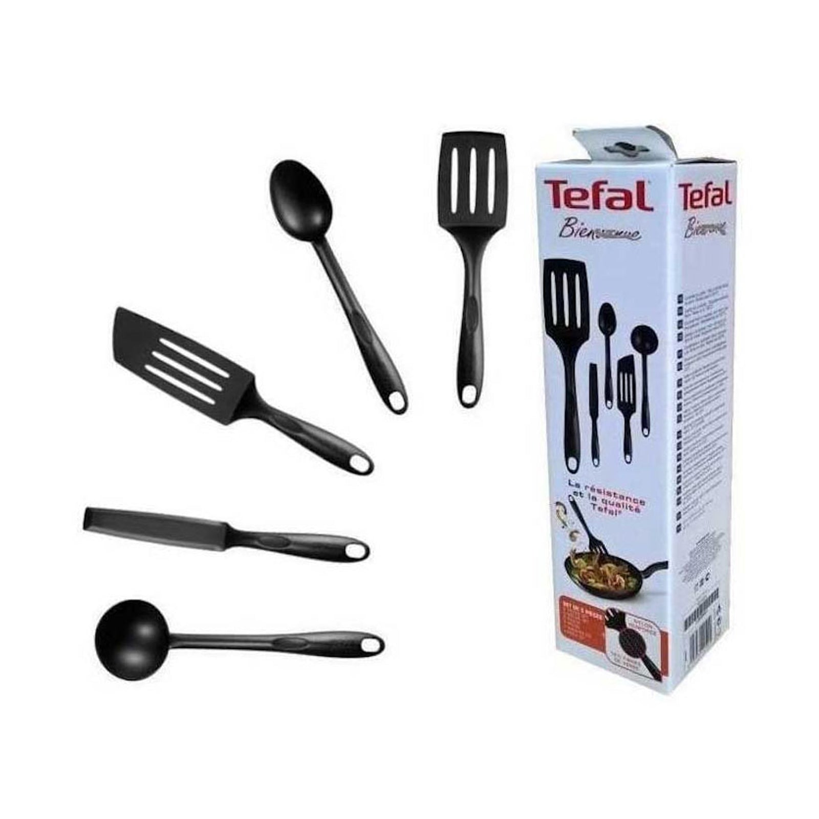 Tefal* Bienvenue 5-Piece Set, Ladle, Spoon, Pancake Spatula,