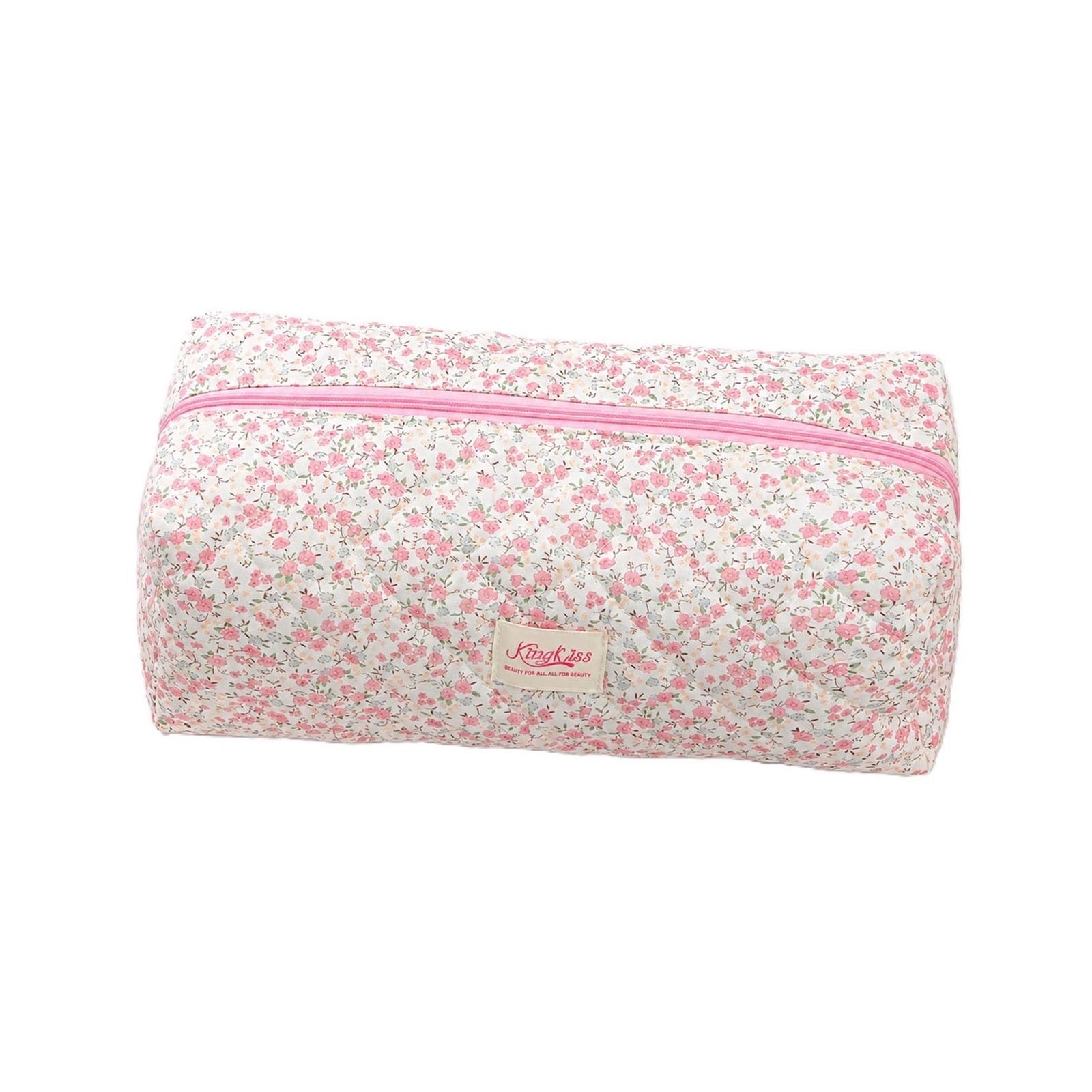 Pink Floral Print Hair Dryer Bag