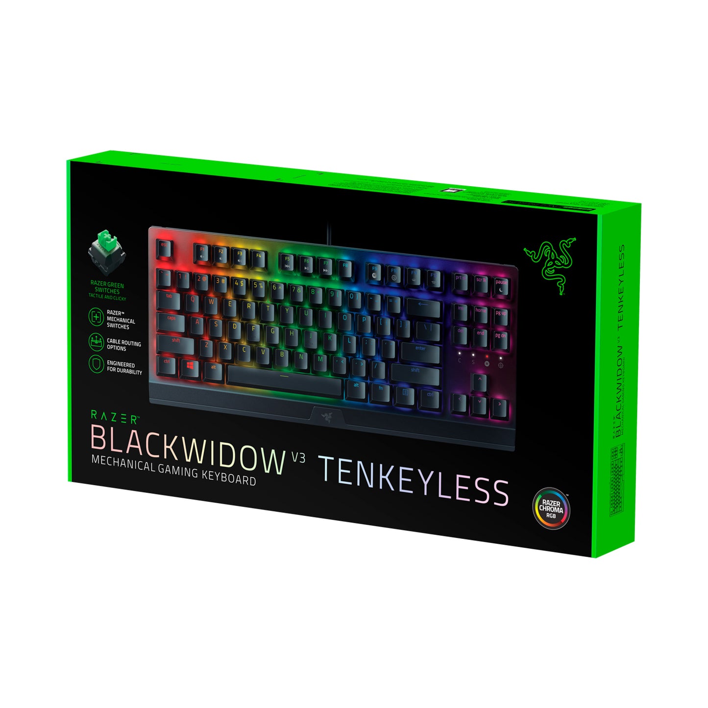 Razer BlackWidow V3 Tenkeyless M. Gaming Keyboard, Black