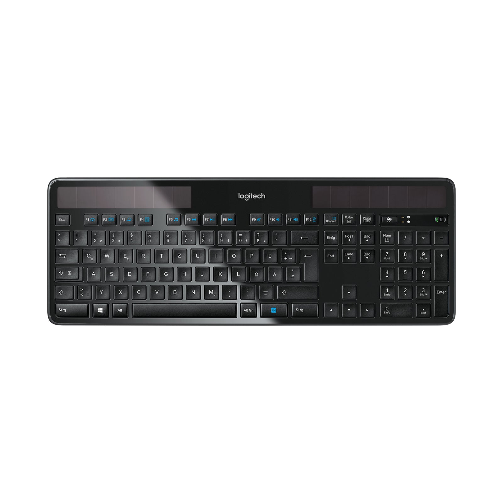 Logitech K750 Wireless Solar Powered Keyboard - Black