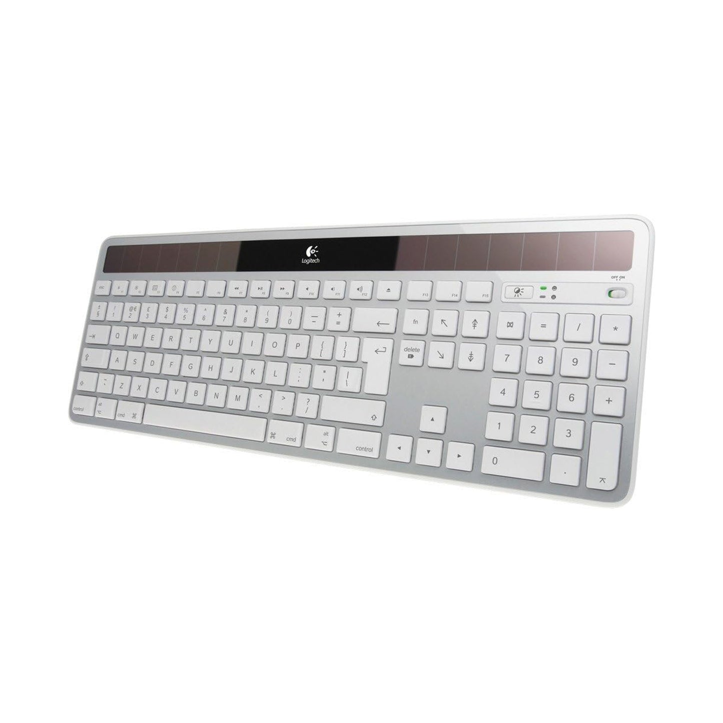 Logitech K750 Wireless Solar Powered Keyboard - White