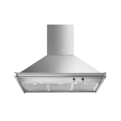 SMEG Wall Mounted Hood 90 cm Chimney 781m3/h Stainless Steel SMEG