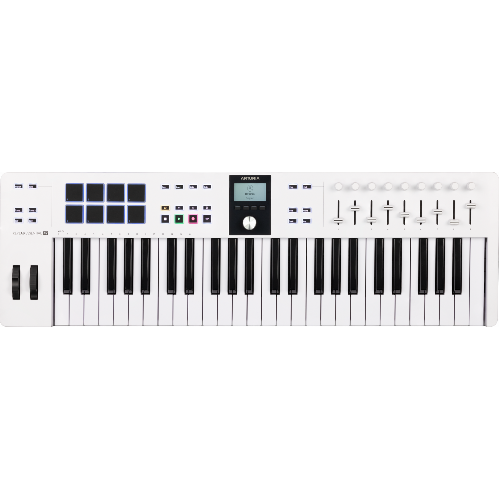Arturia KeyLab Essential 49 MK3 MIDI Keyboard, White ARTURIA
