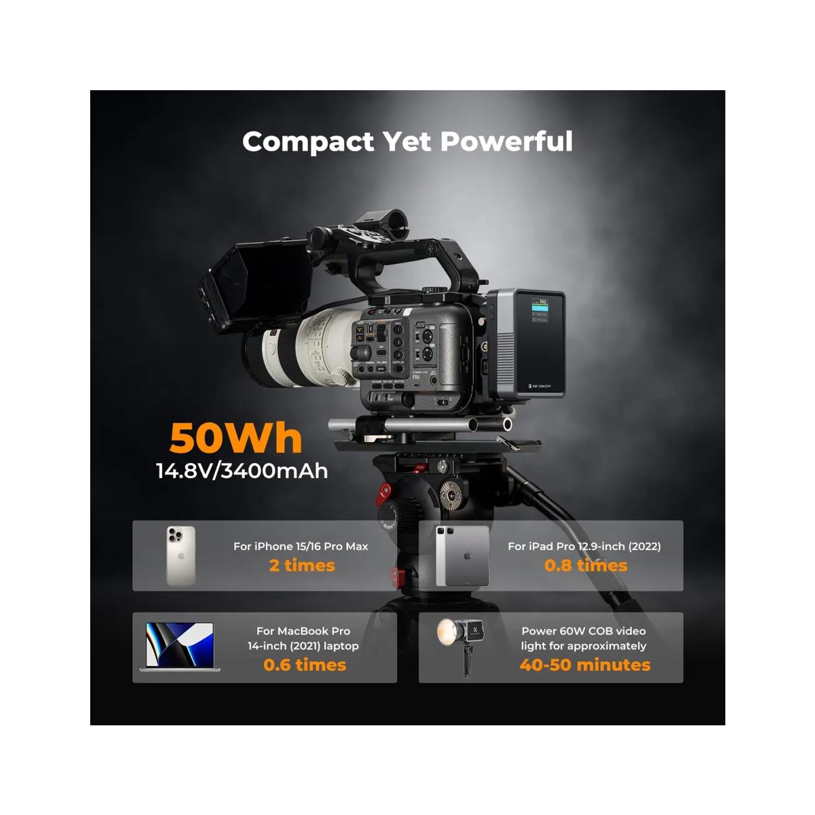 K&F Mini V-Mount 50Wh