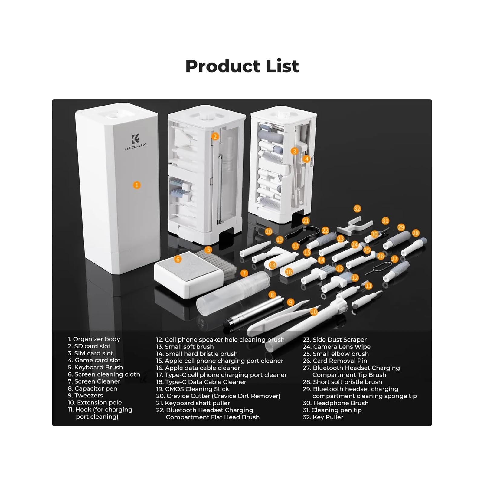 K&F 32 in 1 Cleaning Kit