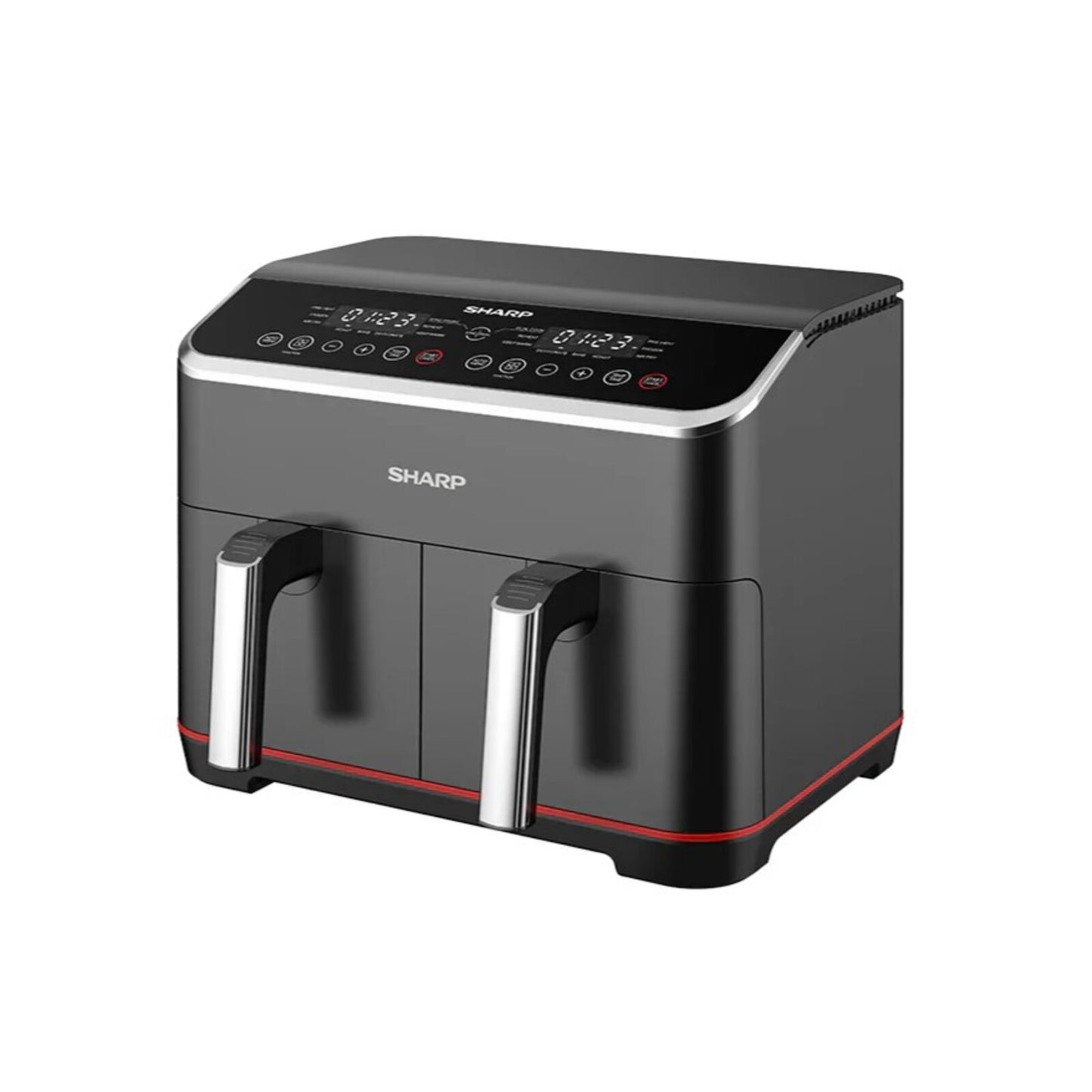 Sharp Double Basket Air Fryer, 8 L,1800W Black