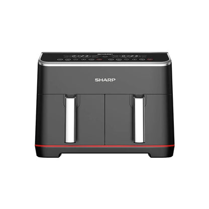 Sharp Double Basket Air Fryer, 8 L,1800W Black