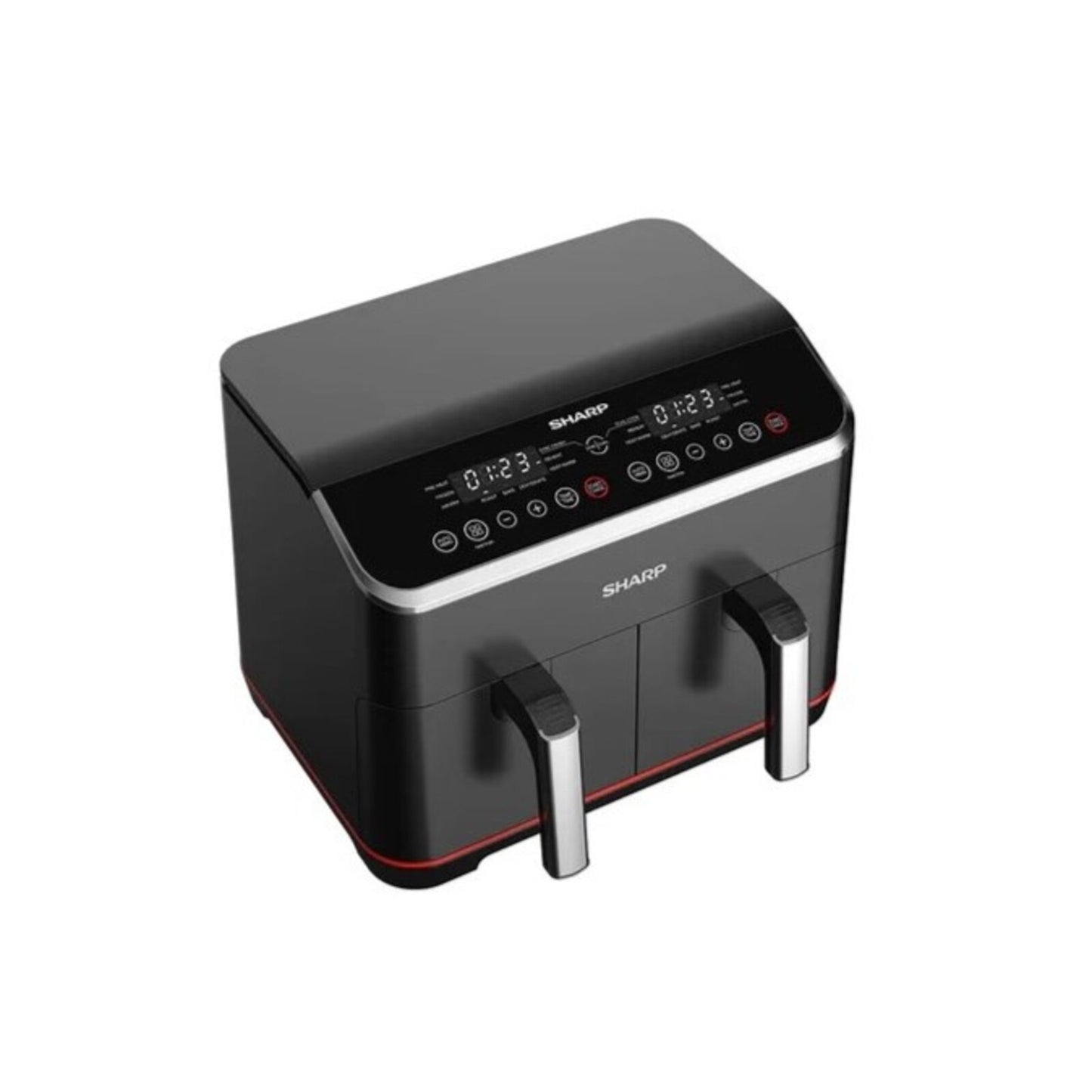 Sharp Double Basket Air Fryer, 8 L,1800W Black
