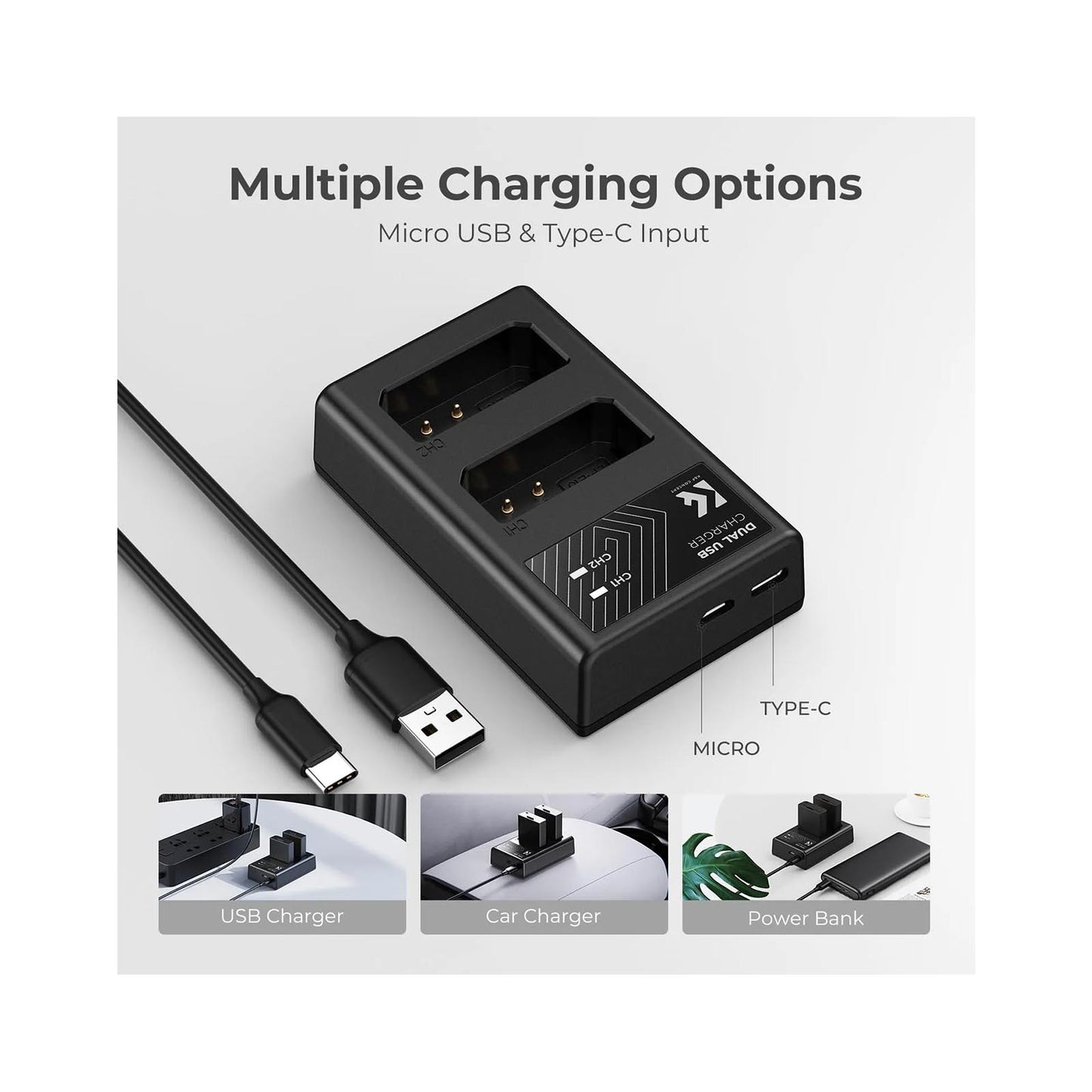 K&F LP-E10 Dual Battery Charger K&F