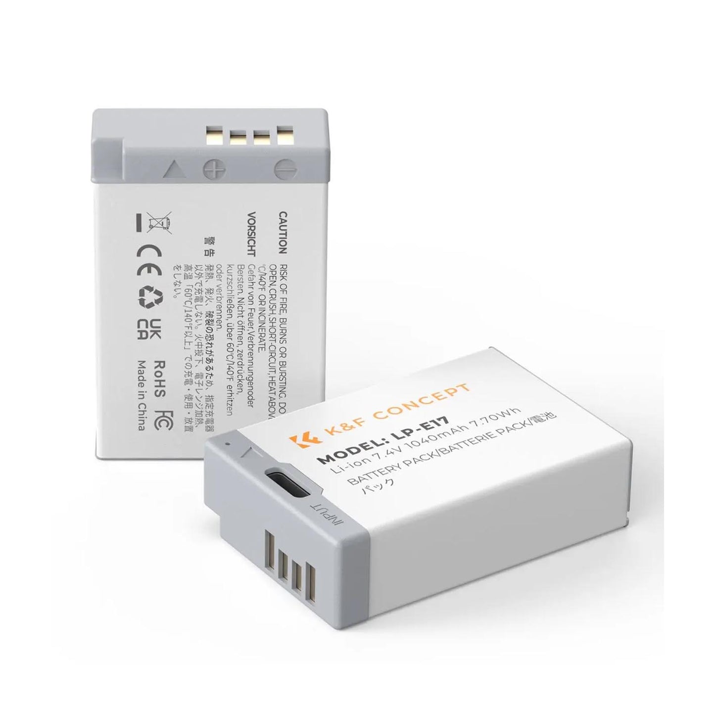 K&F LP-E17 Battery with USB C Fast Charging K&F