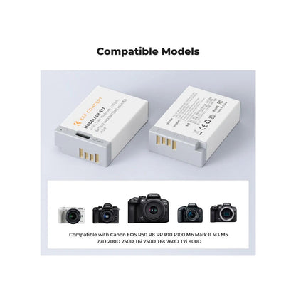 K&F LP-E17 Battery with USB C Fast Charging K&F
