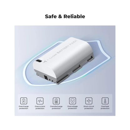 K&F LP-E6NH Battery with Type-C Fast Charging K&F