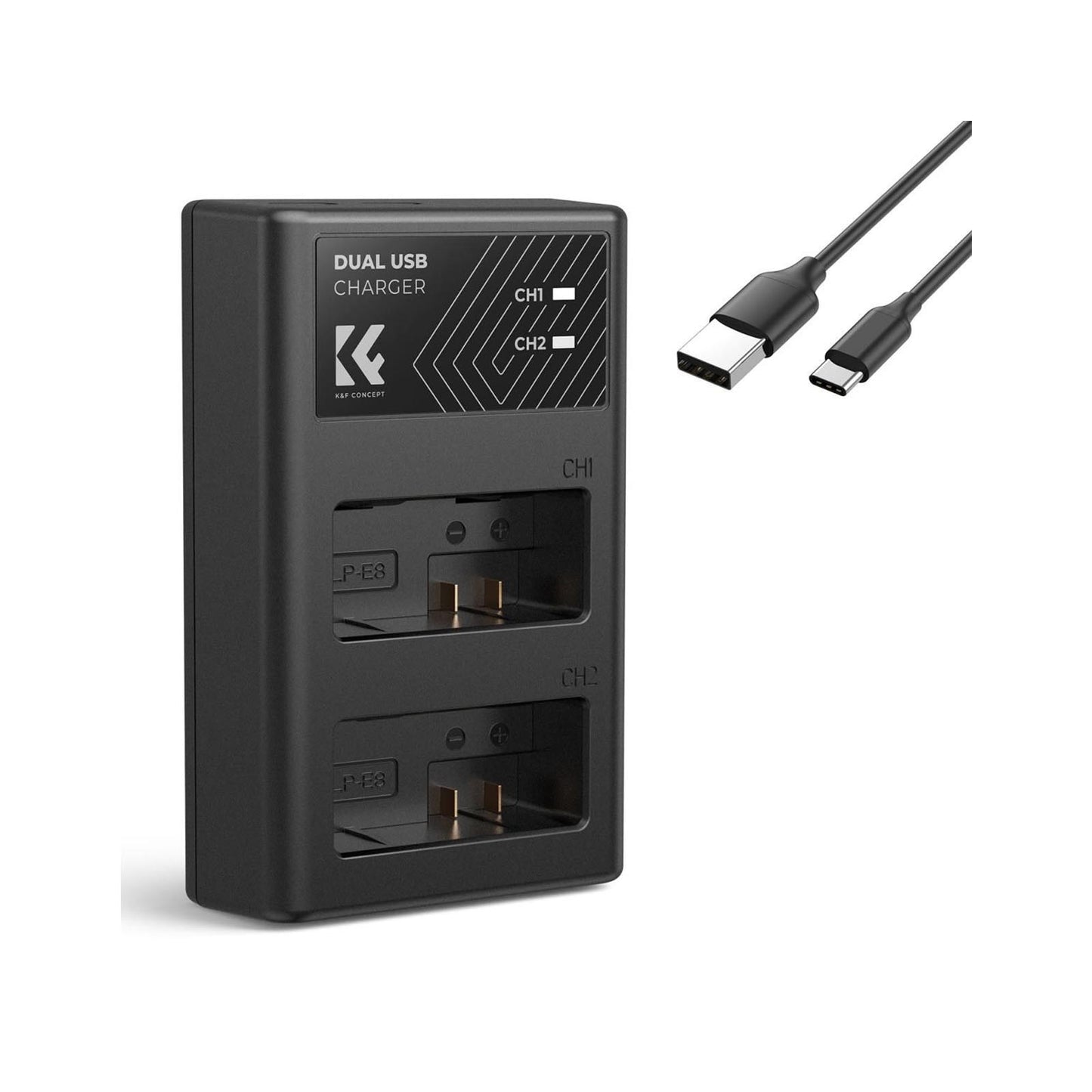 K&F LP-E8 Dual Battery Charger K&F