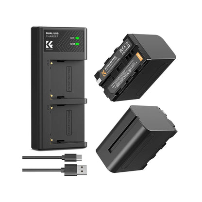 K&F NP-F970 Battery with LED Charger K&F