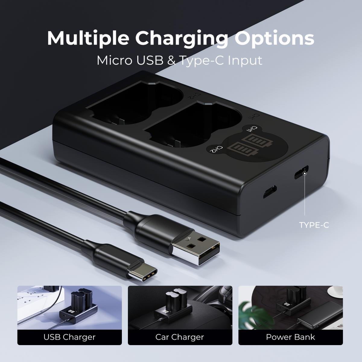 K&F NP-W235 Battery Charger for Fujifilm