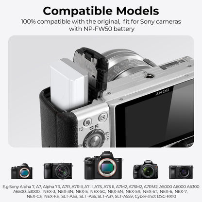K&F NP-FW50 Battery with USB C Fast Charging