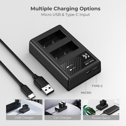 K&F NP-W126S Dual Battery Charger