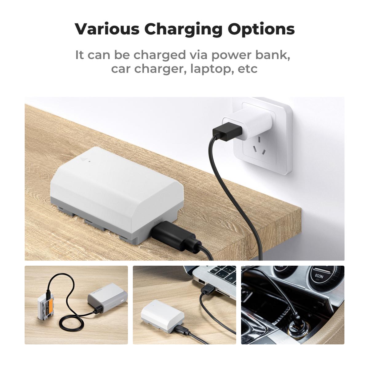 K&F NP-FZ100 Battery with Type-C Fast Charging