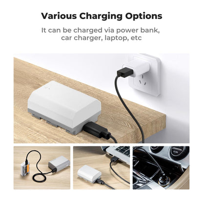 K&F NP-FZ100 Battery with Type-C Fast Charging