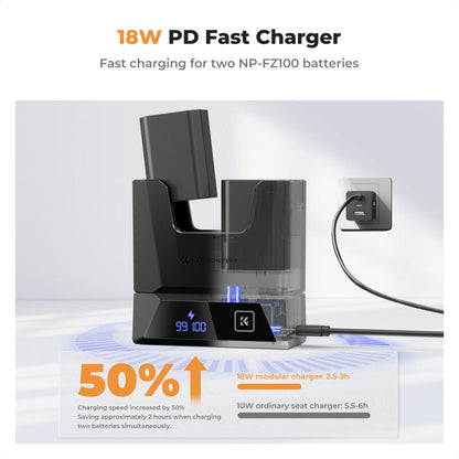 K&F NP-FZ100 Dual Charger