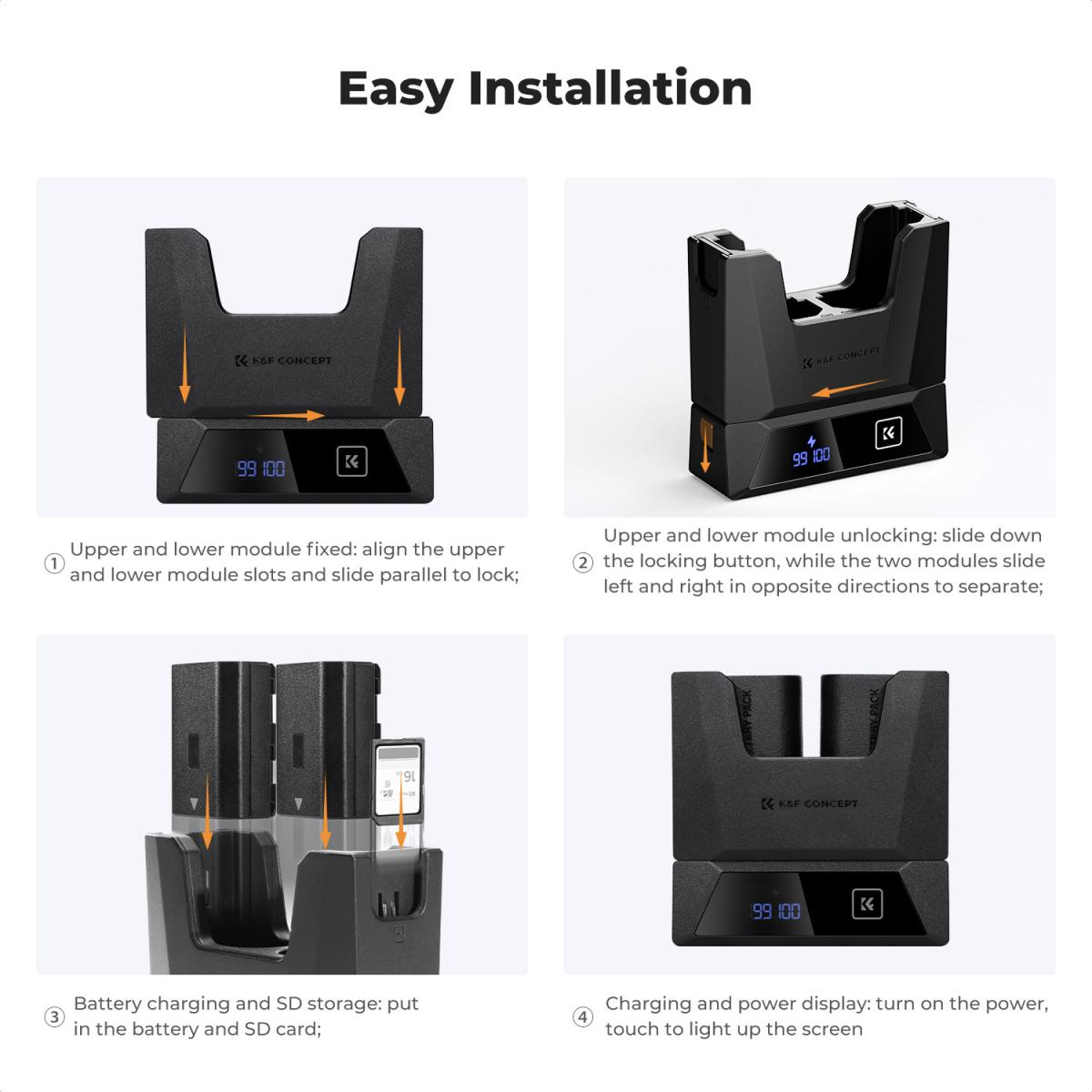 K&F NP-FZ100 Dual Charger