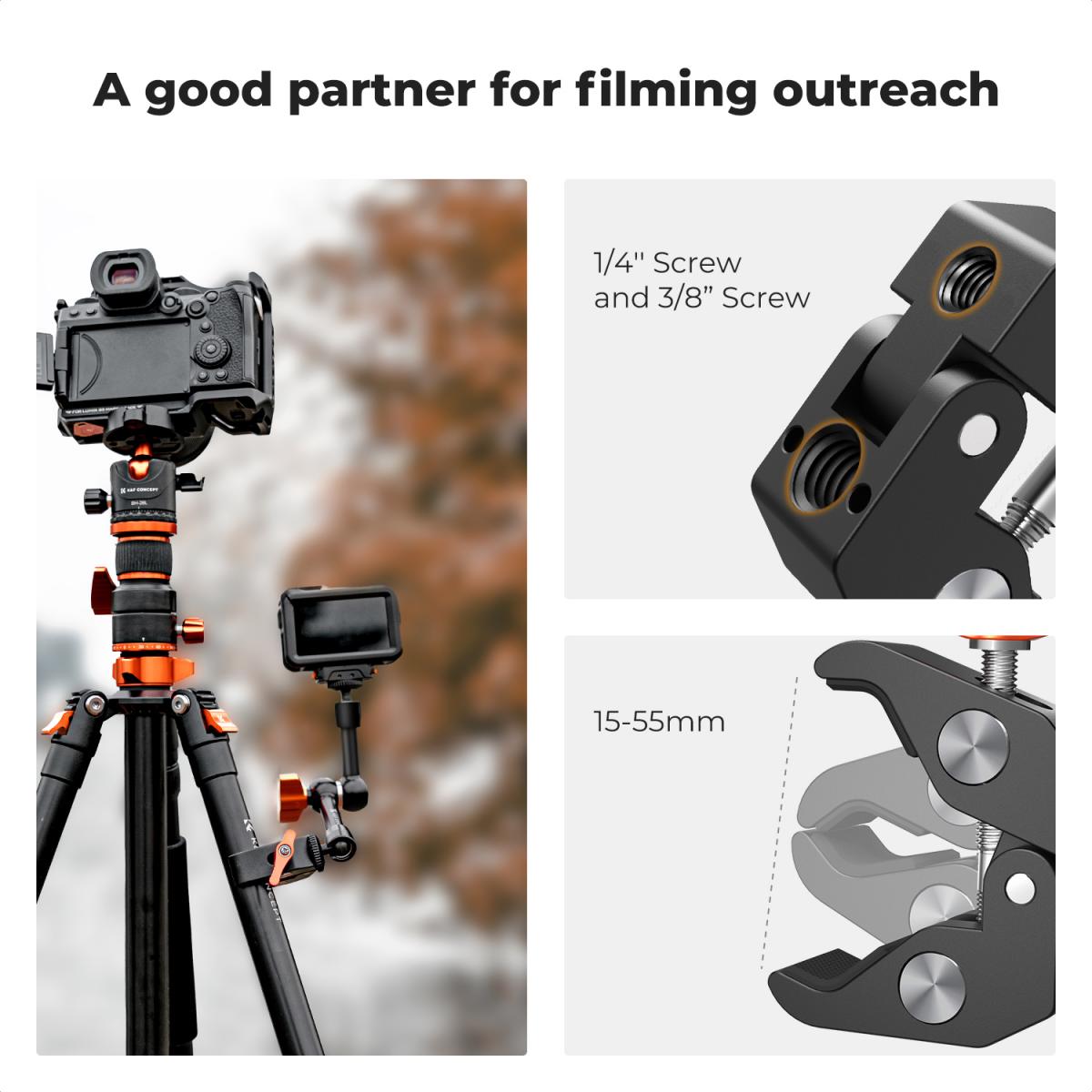 K&F 6" Magic Arm with Super Clamp