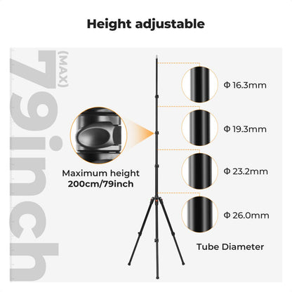 K&F Foldable Light Stands 2.0m