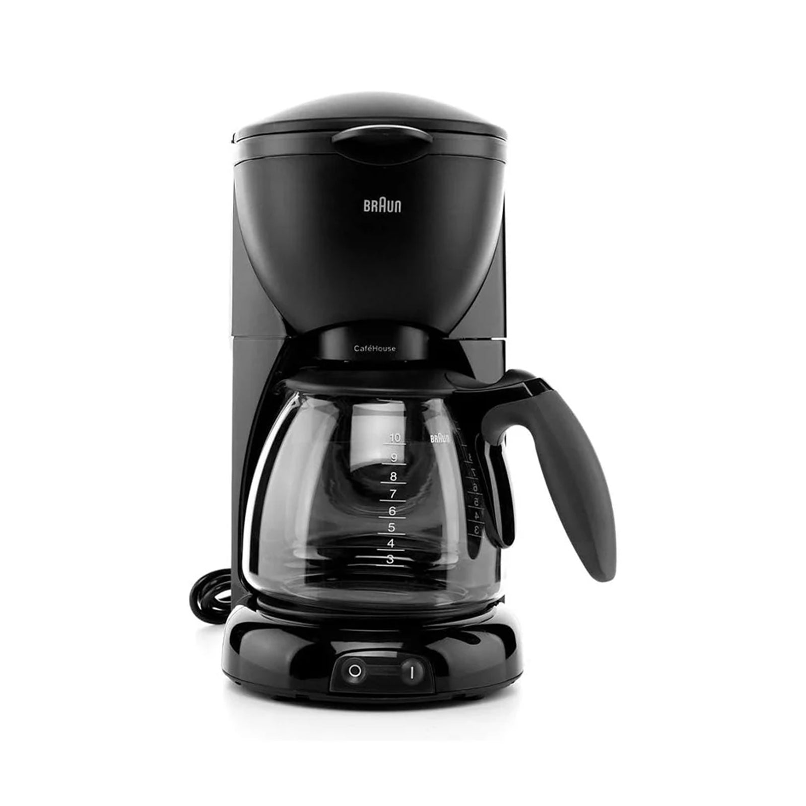 BRAUN COFEE DRIP MACHINES 1100W BLACK BRAUN