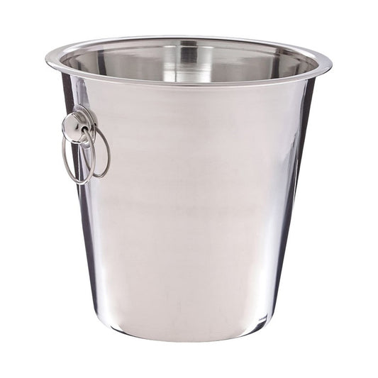 KING IB21 ICE BUCKET W/RING HDL SILVER TOUCH