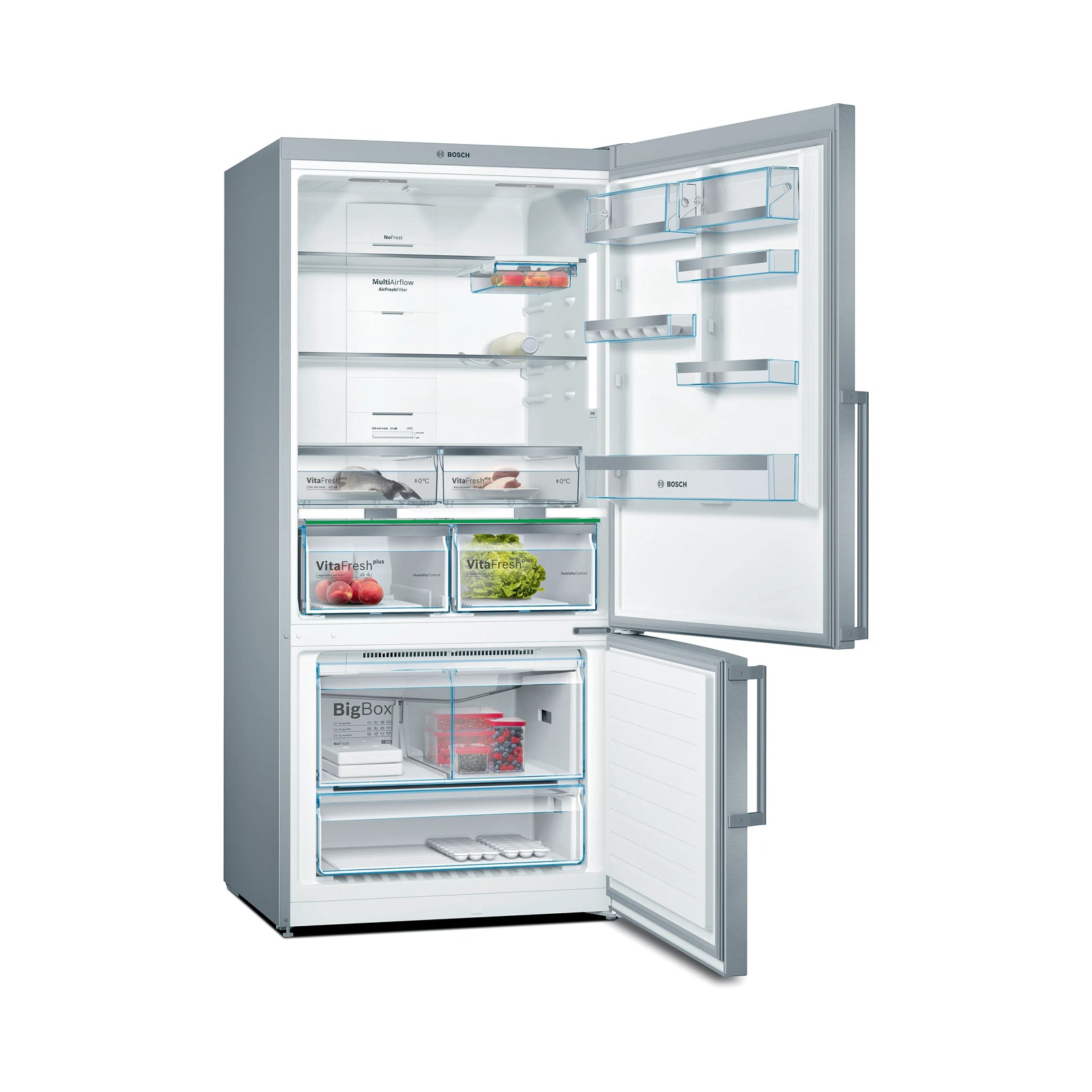 BOSCH 26 Cft Refrigerator Bottom Mount Stainless Steel (32U)