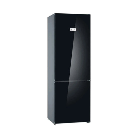 BOSCH 19 Cft Refrigerator 2 Doors Bottom Freezer Glass Black