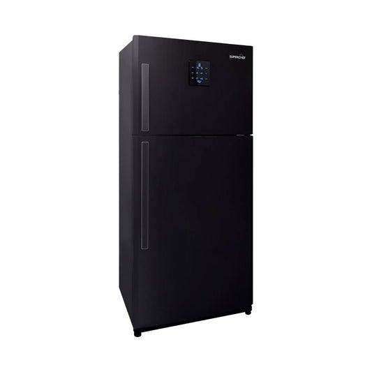 SUPER CHEF Refrigerator Top Mount 24CF No Frost Black