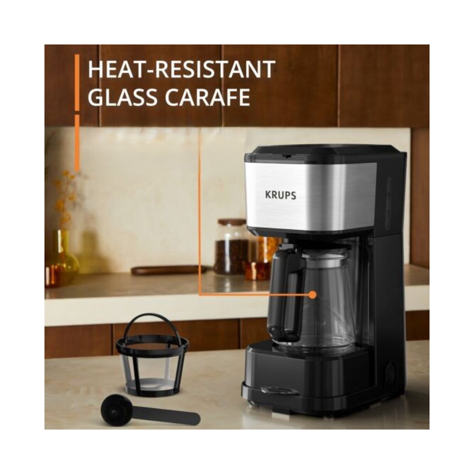 Krups Coffee Maker 0.44l Stainless 650w
