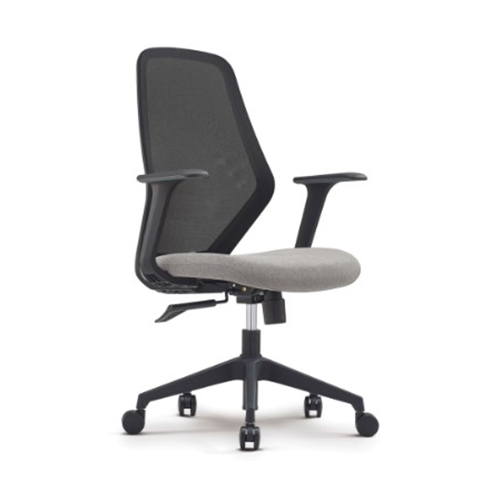Kroena Black Office Chair, Simple And Supportive