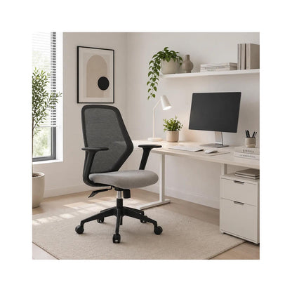 Kroena Black Office Chair, Simple And Supportive CHN